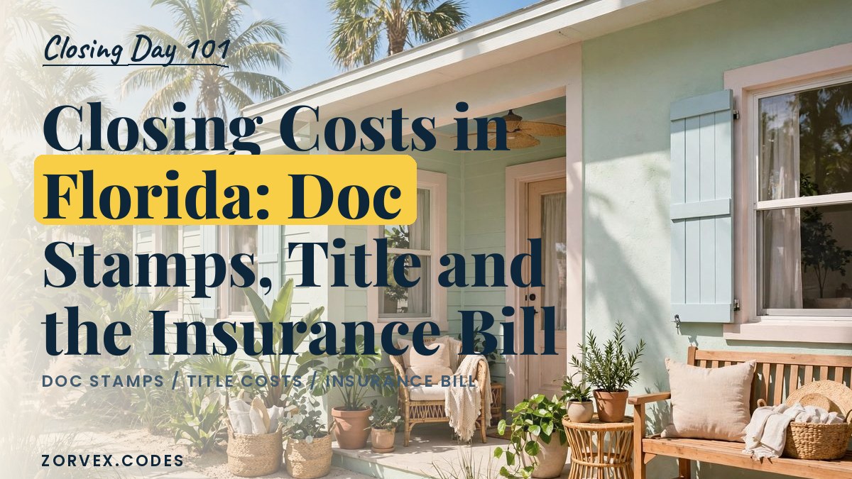 Closing Costs in Florida: Doc Stamps, Title and the Insurance Bill