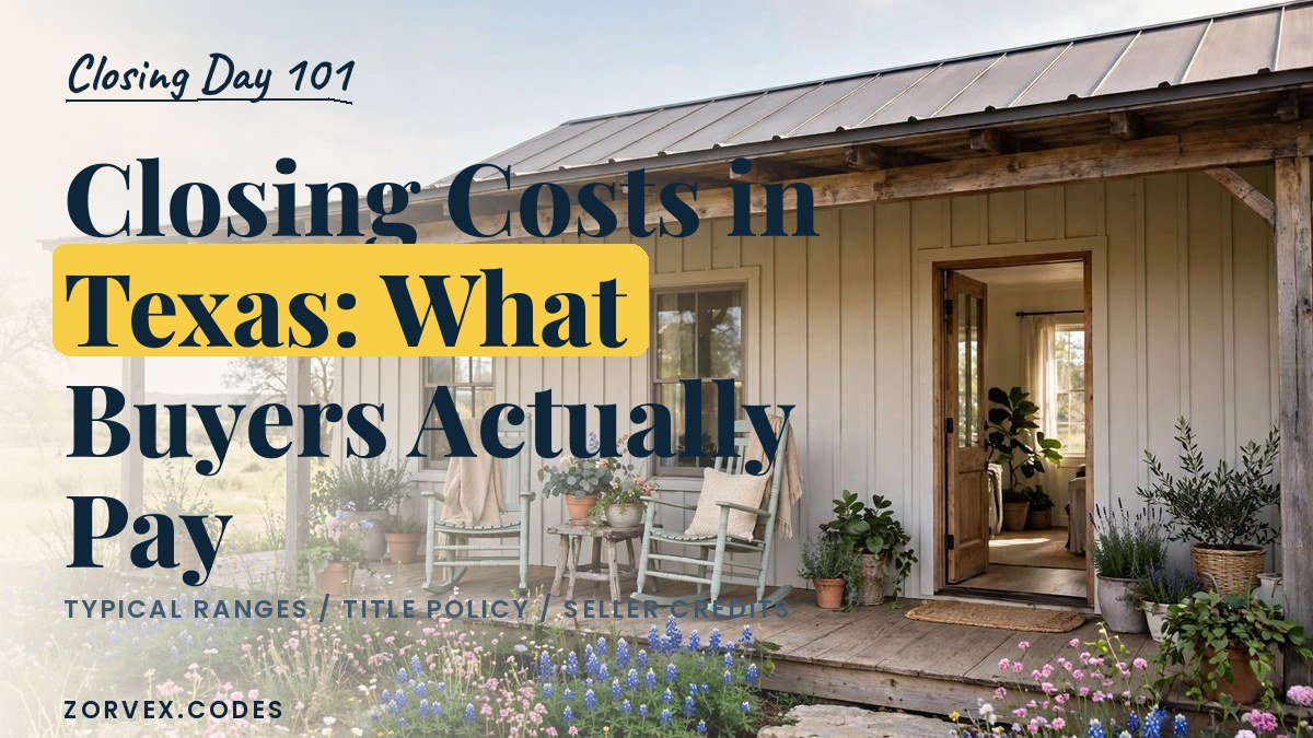 Closing Costs in Texas: What Buyers Actually Pay