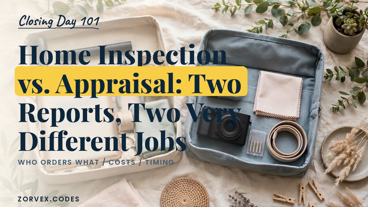 Home Inspection vs. Appraisal: Two Reports, Two Very Different Jobs
